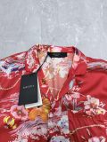 Gucci Fashion Versatile Full Floral Printed Casual Loose Short Sleeve Shirt