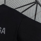 Balenciaga 26SS Classic Hot Diamond Logo Round Neck T-shirt Unisex Casual Loose Short Sleeve