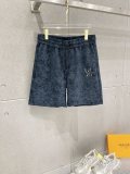 Louis Vuitton 26SS Fashion Embroidered Logo Round Neck Casual Short Sleeve Set