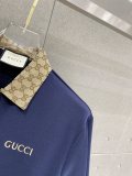 Gucci 26SS Classic Embroidered Logo Casual Versatile Zipper Polo Shirt Set