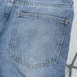 Off White 26SS Classic Diagonal Zebra Crossing Versatile Straight leg Jeans