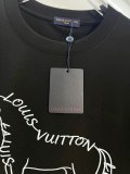 Louis Vuitton Fashion Logo Horse Print T-shirt Couple Casual Versatile Short Sleeve