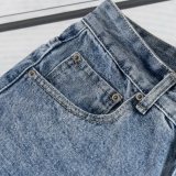 Off White 26SS Classic Diagonal Zebra Crossing Versatile Straight leg Jeans