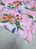 Gucci Fashion Versatile Full Floral Printed Casual Loose Short Sleeve Shirt