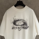 Balenciaga Classic Logo Printed Short Sleeve Unisex Casual Loose T-shirt