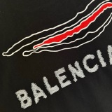 Balenciaga Fashion Embroidered Logo Short Sleeve Unisex Casual Loose T-shirt