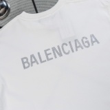Balenciaga 26SS Classic Hot Diamond Logo Round Neck T-shirt Unisex Casual Loose Short Sleeve