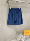 Louis Vuitton 26SS Couple Fashion Full Logo Round Neck Casual Short Sleeve Set
