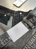 Balenciaga Fashion Embroidered Logo Loose Jeans