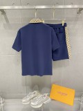 Gucci 26SS Classic Embroidered Logo Casual Versatile Zipper Polo Shirt Set