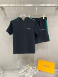 Gucci 26SS Classic Embroidered Logo Casual Versatile Round Neck Short Sleeve Set