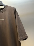 Balenciaga Fashion Embroidered Logo Short Sleeve Unisex Casual Loose T-shirt