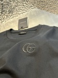 Gucci Fashion Embroidered Logo Short Sleeve Unisex Casual Loose T-shirt