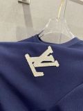 Louis Vuitton 26SS Fashion Embroidered Logo Round Neck Casual Short Sleeve Set
