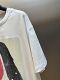 Bottega Veneta Fashion Abstract Art Printed Short Sleeve Unisex Casual Versatile T-shirt