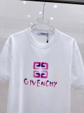 Givenchy Fashion Gradient Logo Printed T-shirt Couple Casual Versatile Short Sleeve