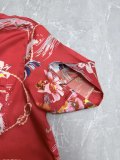 Gucci Fashion Versatile Full Floral Printed Casual Loose Short Sleeve Shirt