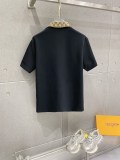 Gucci 26SS Classic Embroidered Logo Casual Versatile Zipper Polo Shirt Set
