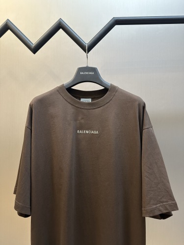 Balenciaga Fashion Embroidered Logo Short Sleeve Unisex Casual Loose T-shirt
