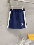 Louis Vuitton 26SS Fashion Embroidered Logo Round Neck Casual Short Sleeve Set