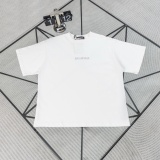 Balenciaga 26SS Classic Hot Diamond Logo Round Neck T-shirt Unisex Casual Loose Short Sleeve