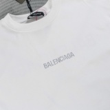 Balenciaga 26SS Classic Hot Diamond Logo Round Neck T-shirt Unisex Casual Loose Short Sleeve
