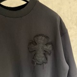 Chrome Hearts Fashion Patch Embroidered Cross Short Sleeve Unisex Casual Loose T-shirt