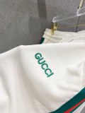Gucci 26SS Classic Embroidered Logo Casual Versatile Round Neck Short Sleeve Set