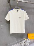 Moncler 26SS Classic Embroidered Logo Casual Versatile Round Neck Short Sleeve Set