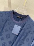 Louis Vuitton 26SS Couple Fashion Full Logo Round Neck Casual Short Sleeve Set