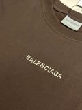 Balenciaga Fashion Embroidered Logo Short Sleeve Unisex Casual Loose T-shirt