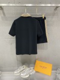 Gucci 26SS Classic Embroidered Logo Casual Versatile Zipper Polo Shirt Set