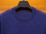 Louis Vuitton Fashion Logo Jacquard Casual Versatile Round Neck Knitted Short Sleeve
