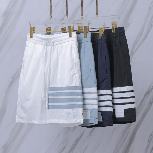 Thom Browne Classic Four Bar Striped Beach Pants Unisex Casual Versatile Shorts