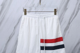 Thom Browne Classic tricolor woven beach pants Unisex casual versatile shorts