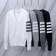 Thom Browne Women's Classic Four Bar Thick Knitted Sweater Cardigan