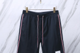 Thom Browne Classic Three Bar Ribbon Beach Pants Unisex Casual Versatile Shorts