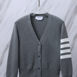 Thom Browne Women's Classic Four Bar Thick Knitted Sweater Cardigan