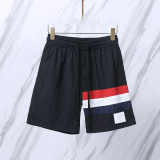 Thom Browne Classic tricolor woven beach pants Unisex casual versatile shorts