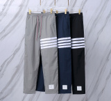 Thom Browne Unisex Classic Four Bar Ribbon Drawstring Casual Pants