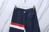 Thom Browne Classic tricolor woven beach pants Unisex casual versatile shorts