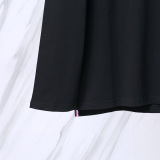 Thom Browne Classic Tri Color Ribbon Long Sleeve Unisex Casual Long Sleeve T-shirt