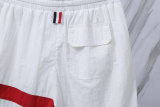 Thom Browne Classic tricolor woven beach pants Unisex casual versatile shorts