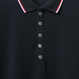 Thom Browne Unisex Classic Tri Color Ribbon Casual Versatile Polo Shirt