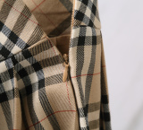 Thom Browne Women's Classic Fashion Versatile Checkered Short Skirt