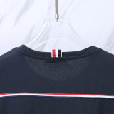 Thom Browne Classic Tri Color Ribbon Long Sleeve Unisex Casual Long Sleeve T-shirt