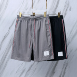 Thom Browne Classic Three Bar Ribbon Beach Pants Unisex Casual Versatile Shorts
