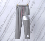Thom Browne Unisex Classic Four Bar Ribbon Drawstring Casual Pants