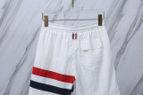 Thom Browne Classic tricolor woven beach pants Unisex casual versatile shorts
