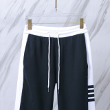 Thom Browne Classic Four Bar Color Blocked Pants Unisex Casual Versatile Sports Pants